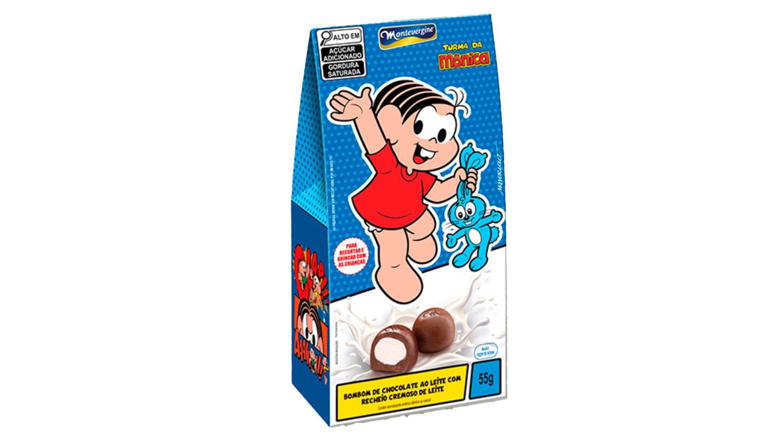 BOMBOM MONTEVERGINE TURMA DA MONICA 55G LEITE